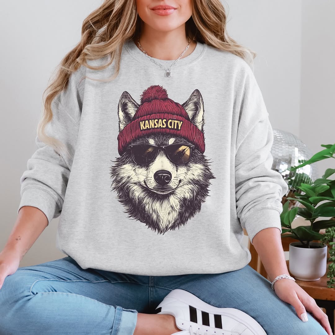 Funny Vintage Kansas City Chiefs Football Mascot Sweatshirt