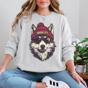 Funny Vintage Kansas City Chiefs Football Mascot Sweatshirt