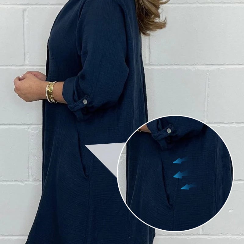 💥Clearance Sale💝Women’s Summer Plus Size Shirt Dress