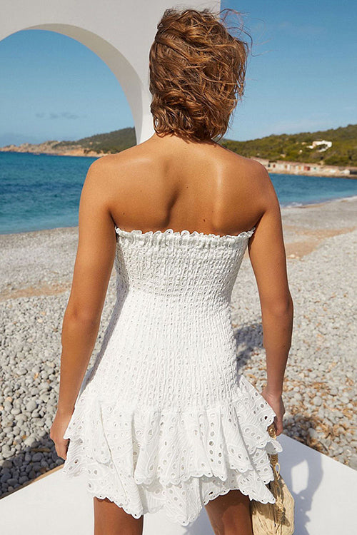 Bohemian Pleated Mini Dress