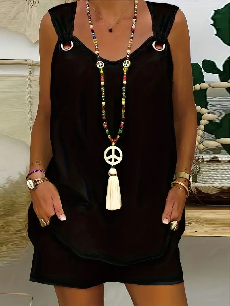 Two Piece Set With Sleeveless Tank Top And Shorts
