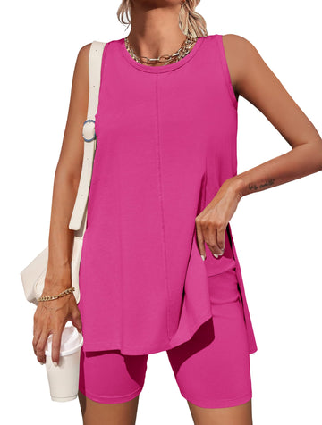 Women's Summer Sleeveless Tank Top  Shorts Sets