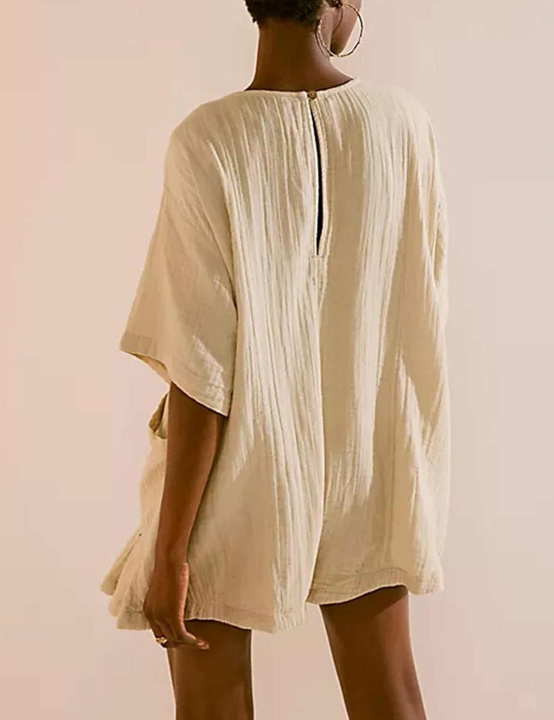 Women's Casual V Neck One Piece Jumpsuit Shorts