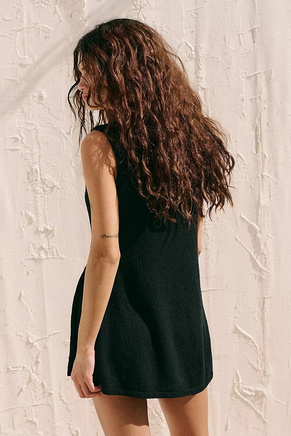 Sleeveless Loose Knit Two-Piece Set