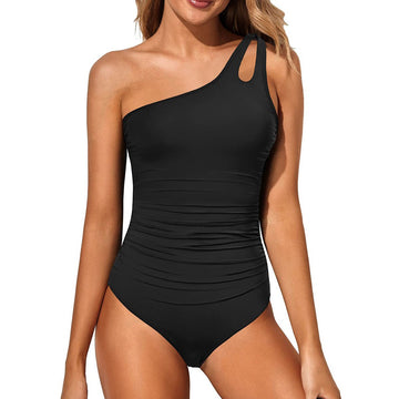 One Shoulder One Piece Swimsuit