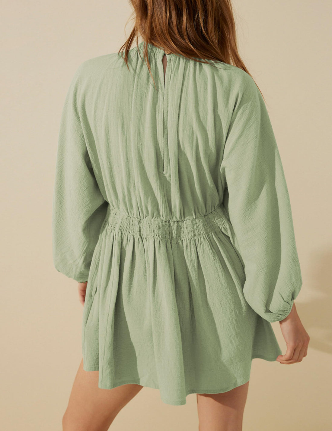 Women's Casual Loose Flowing V-Neck Dresses