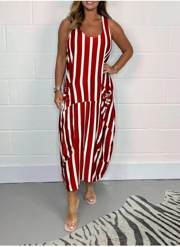 Breezy Stripes Elegance: 2025 Summer Must-Have Dress