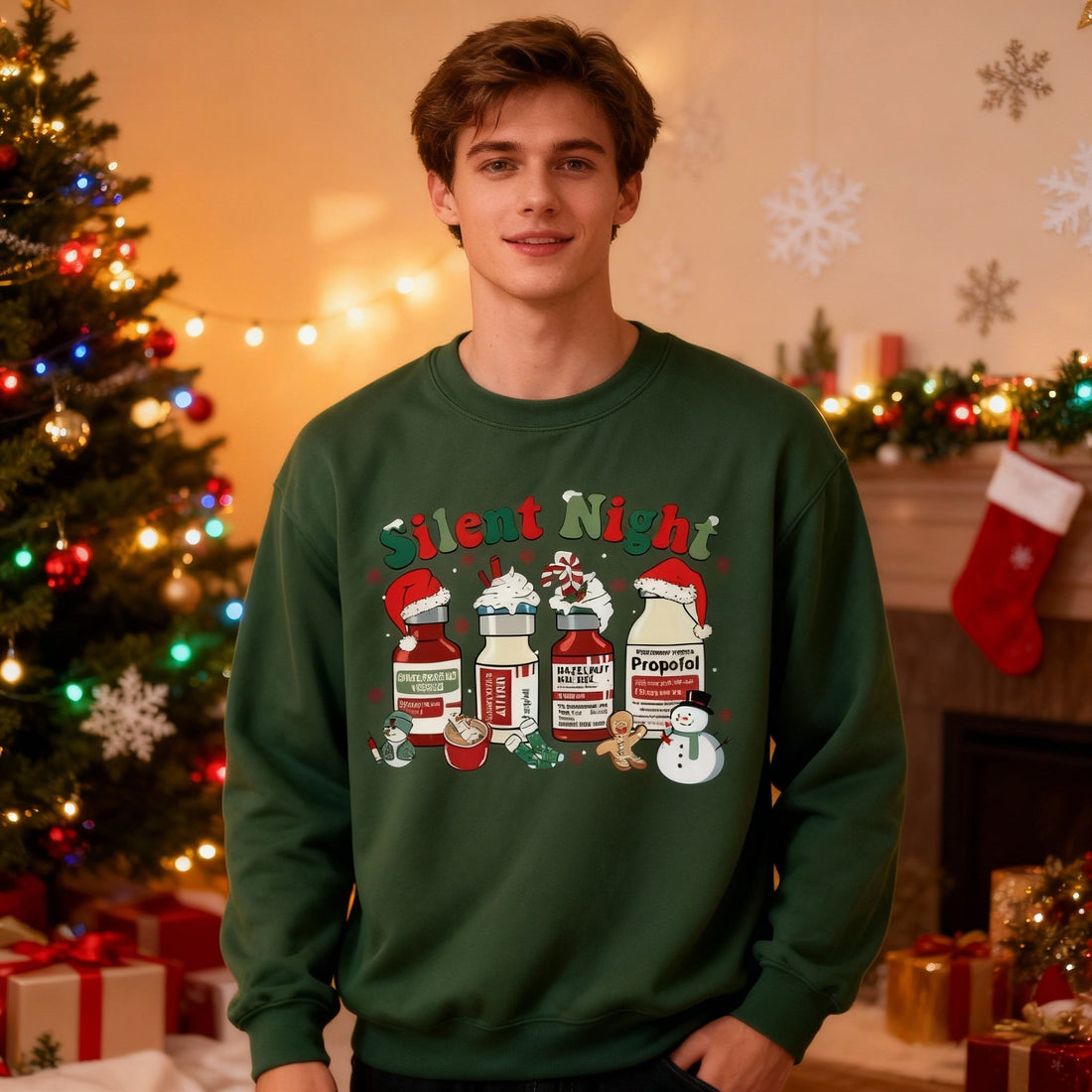 Silent Night Christmas Sweatshirt