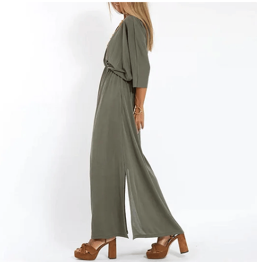 Elegant High-Waist Dresses In Solid Colors