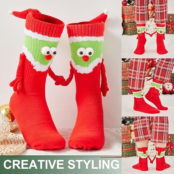 🌲Early Christmas Sale-49% OFF🎁Christmas Hand in Hand Socks