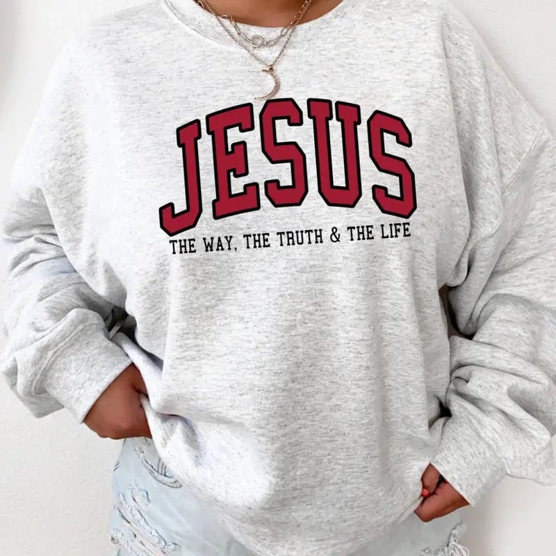 Christian Jesus Faith Crew-Neck Sweatshirt