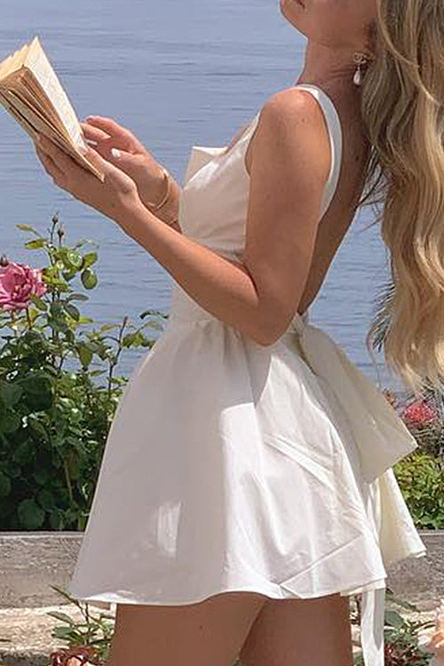 Summer Break Days Tie-Back Mini Dress
