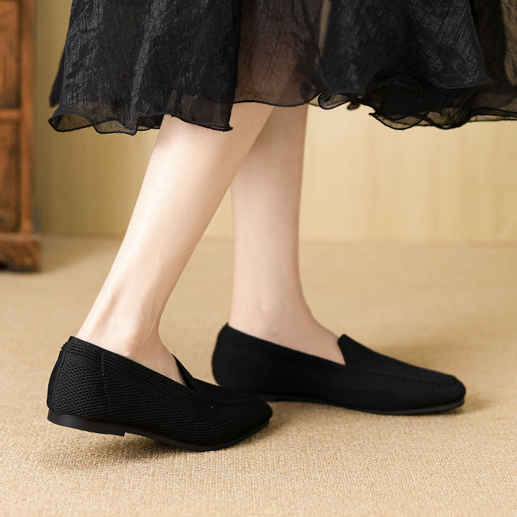 Women's Comfy Square Toe Walking Ballet Flats
