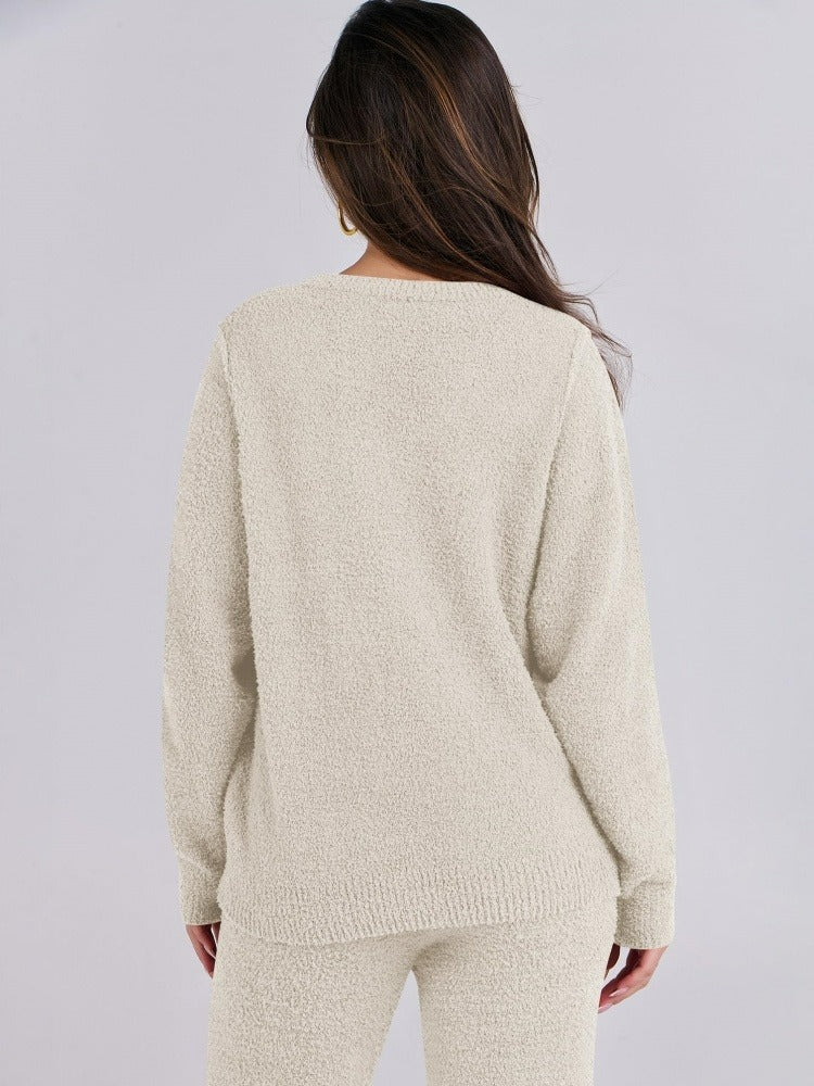 Fuzzy Fleece Lounge Sets 2 Piece Outfits