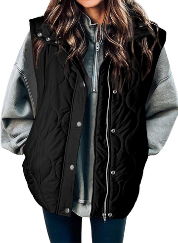 Women's Lightweight Quilted Stand Collar Sleeveless Jackets