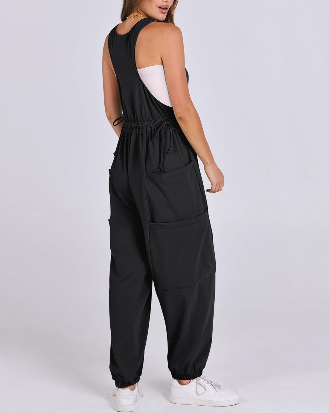 2024 Women's Sleeveless Baggy Harem Jumpsuits