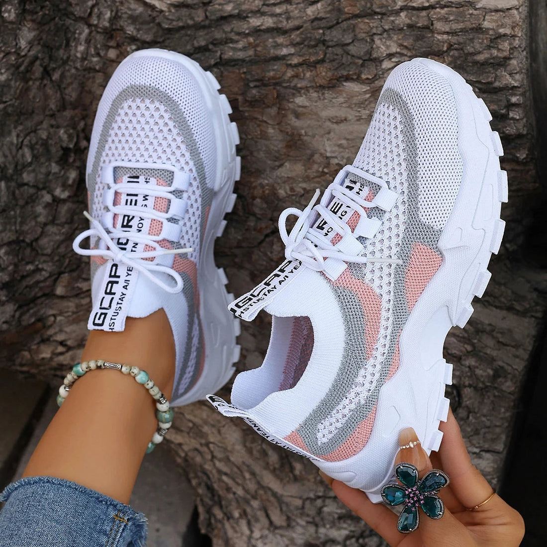 Breathable Women’s Colorblock Sneakers