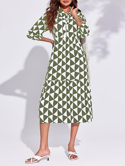 Women’s Boho Midi Dress