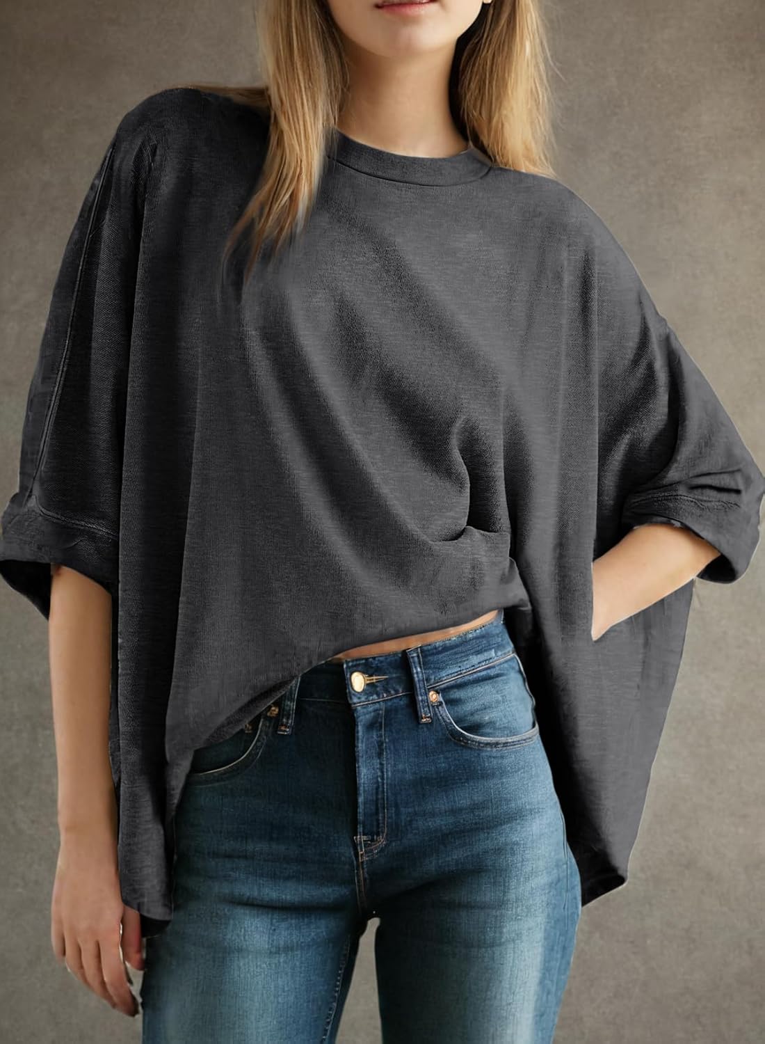 Women's Summer Causal Short Sleeve Loose Basic Tees