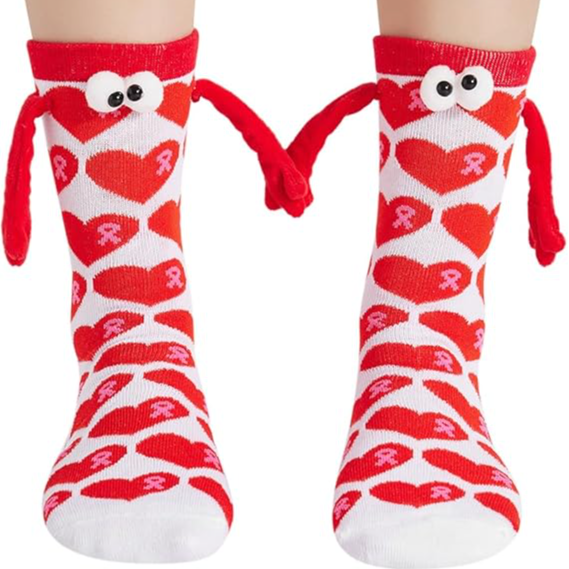 Magnetic Holding Hands Socks