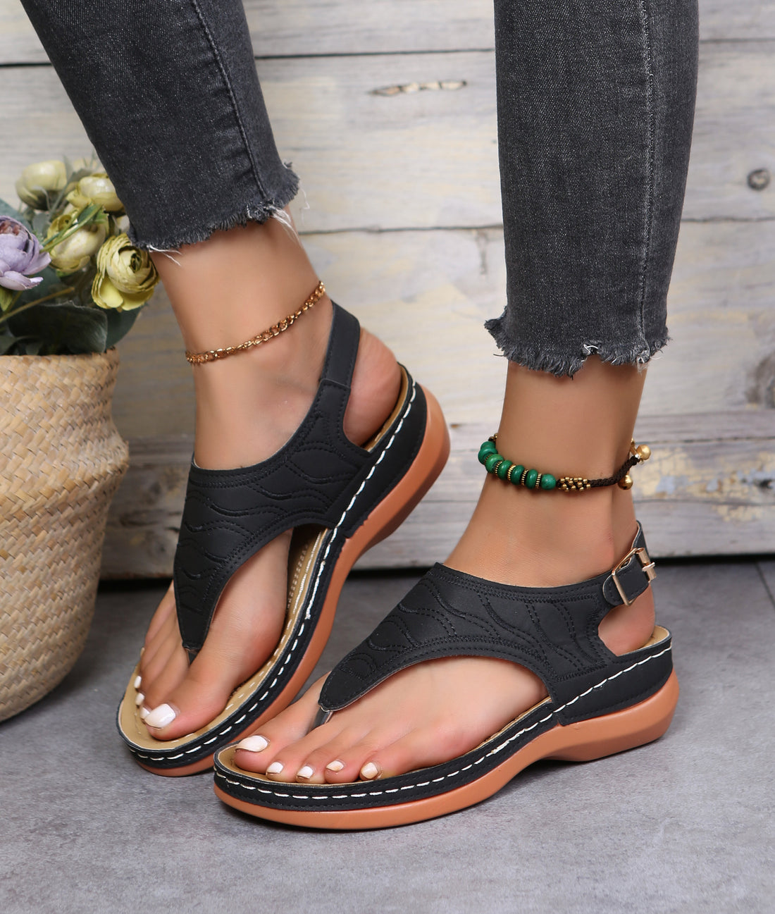 Roman Style Buckle Women's Sandals