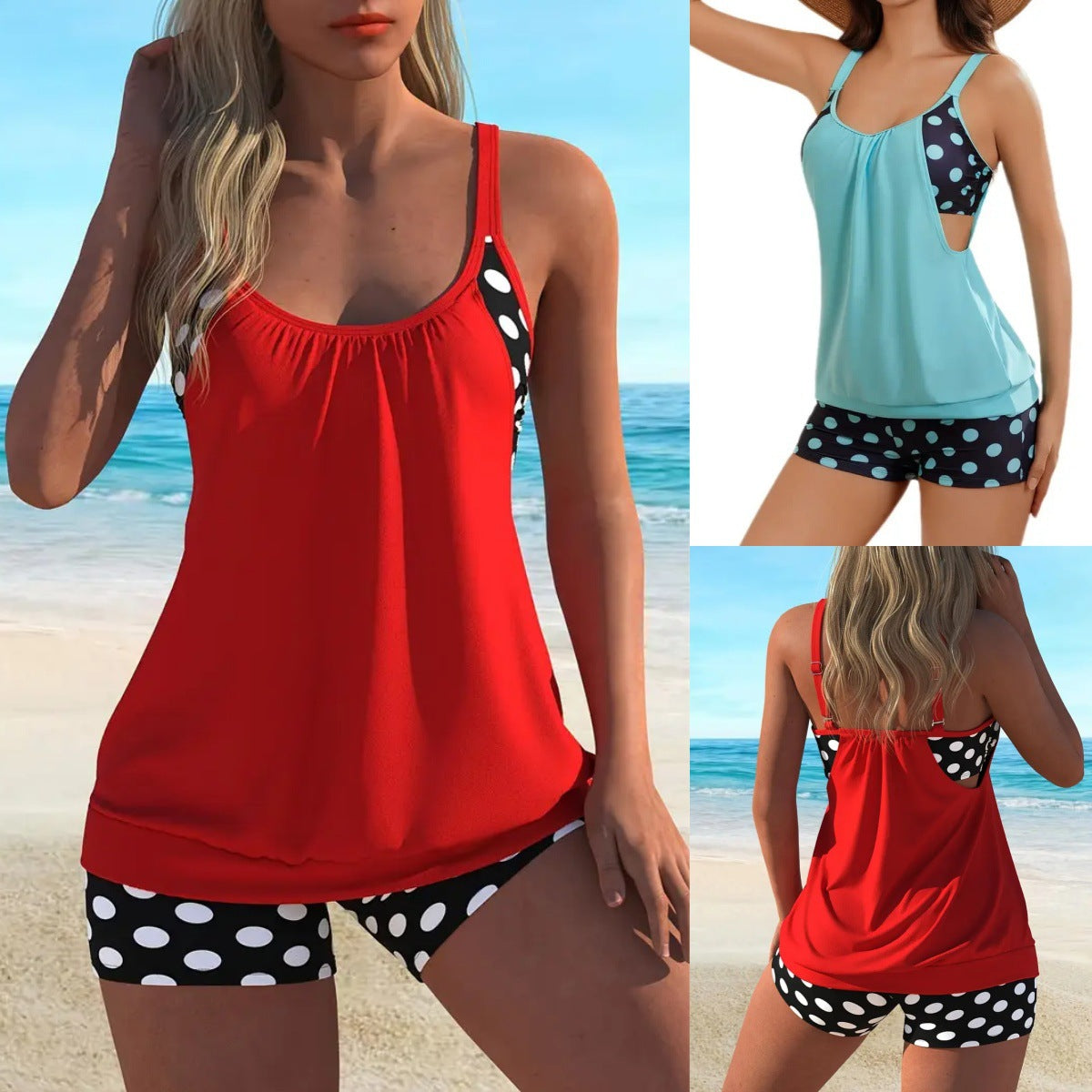 Women's Polka Dot Two Piece Swimsuit