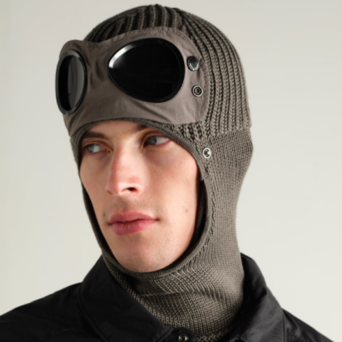 Superfine Wool Ribbed Knitted Protective Hat