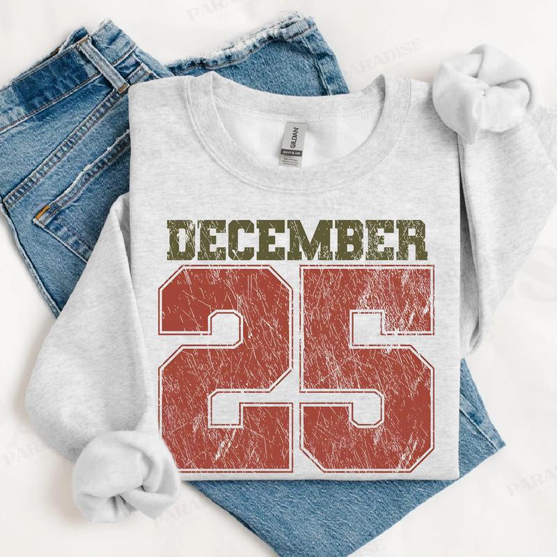 December 25 Retro Christmas Crewneck Sweatshirt