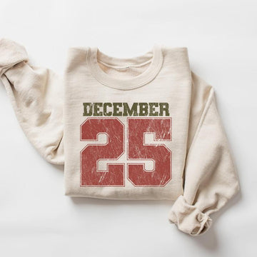 December 25 Retro Christmas Crewneck Sweatshirt