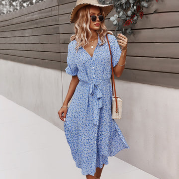Women's Dress Casual Floral Midi Dresses