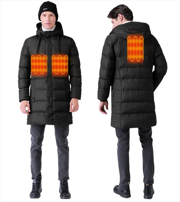 Winter Heated Puffer Coat – Adjustable Electric Warmth