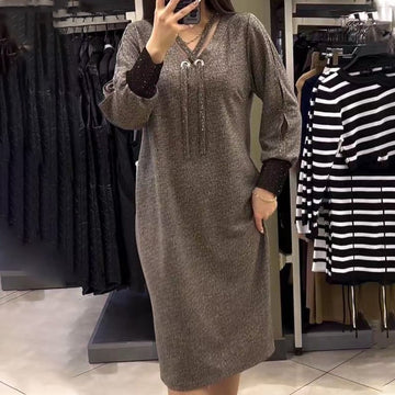 2024 Women's Long-Sleeved Dress
