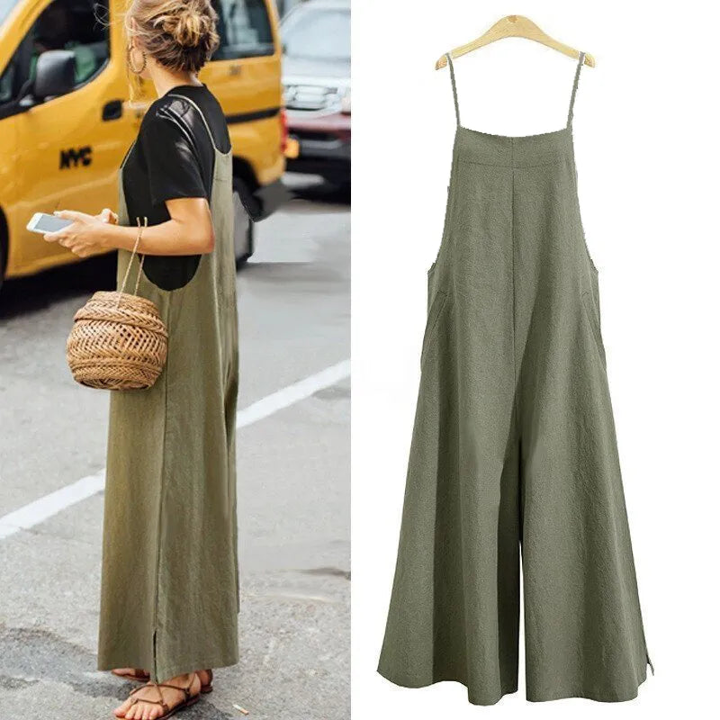 Women’s Oversized Sleeveless Casual Jumpsuit