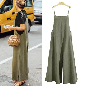 Women’s Oversized Sleeveless Casual Jumpsuit
