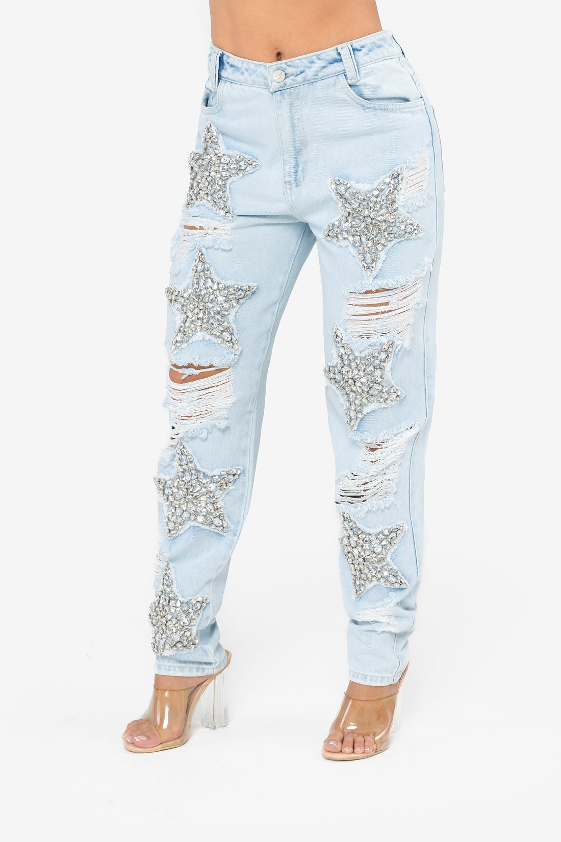 Shining Stars Ripped Jeans