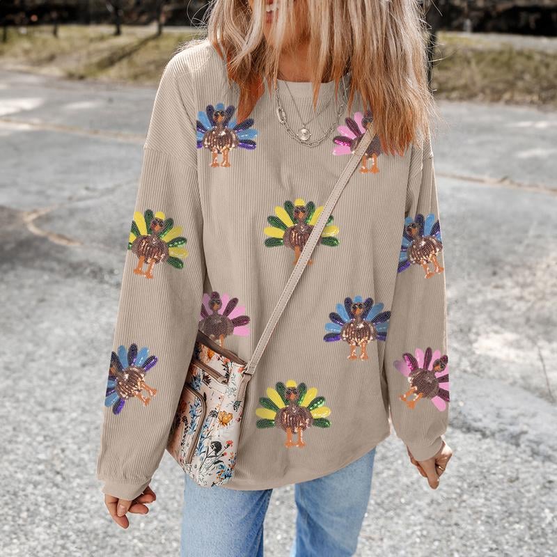 The Ultimate Thanksgiving Sweater Sequined Top for Family & Friends