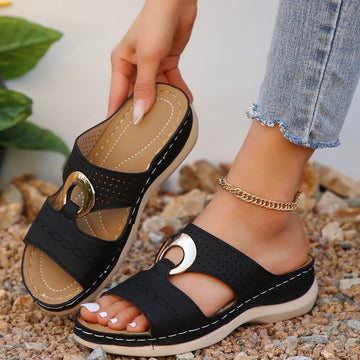 Women’s Vintage Slides Sandals with Arch Support