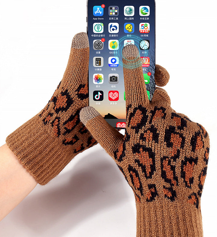 Knitted Fleece-Lined Three-Piece Set for Adults – Hat, Scarf, and Gloves