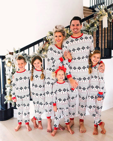Snowflake Family Pajamas 2-piece Set