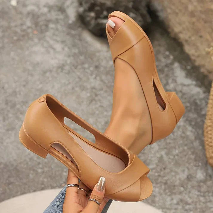 Peep-Toe Sandals