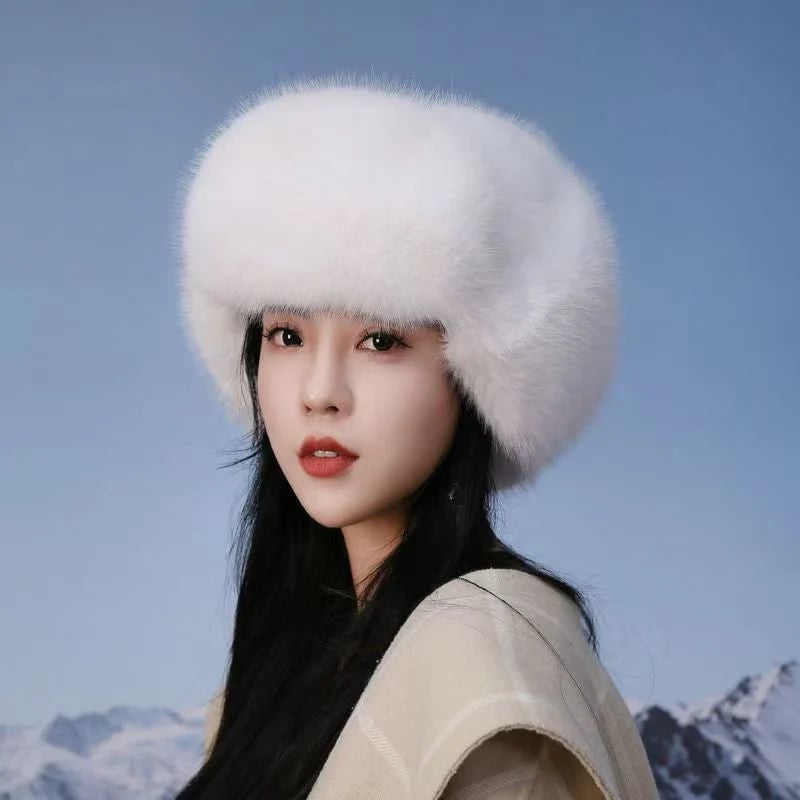 Women's Fluffy Trapper Hat with Ear Flaps