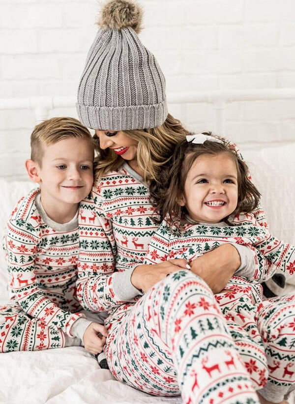 Reindeer Print Family Pajamas
