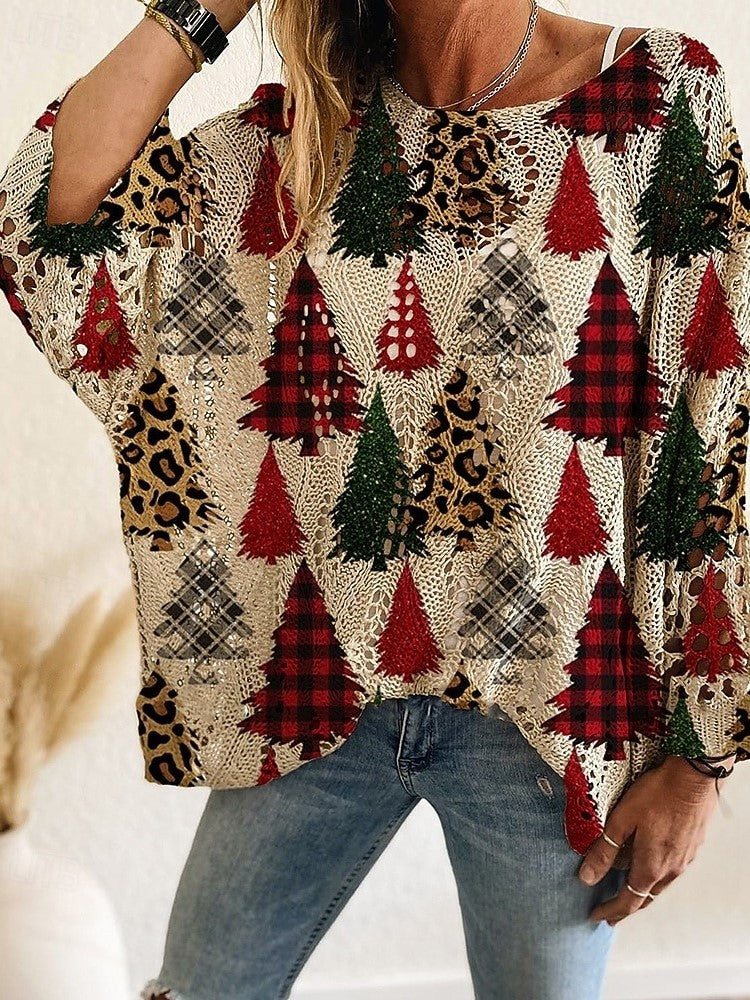 Women's Soft Crocheted Sweater