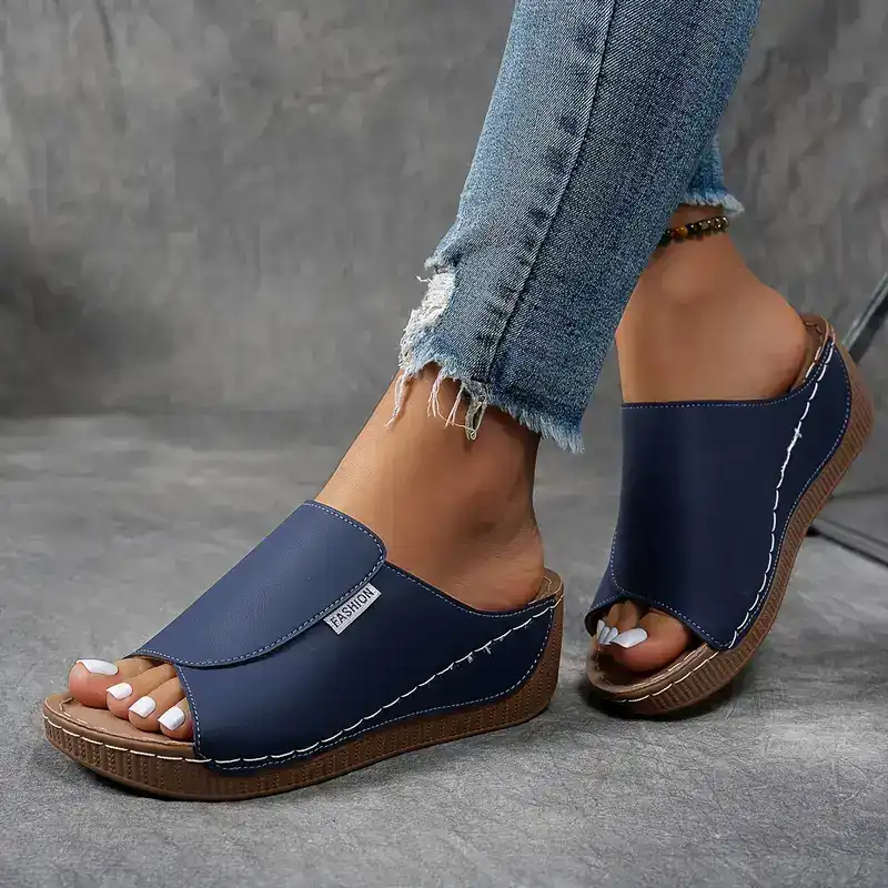 Women’s Solid Color Sandals – Breathable