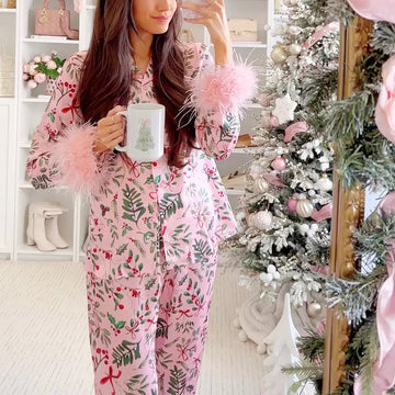 Pink Christmas Cute Pajamas