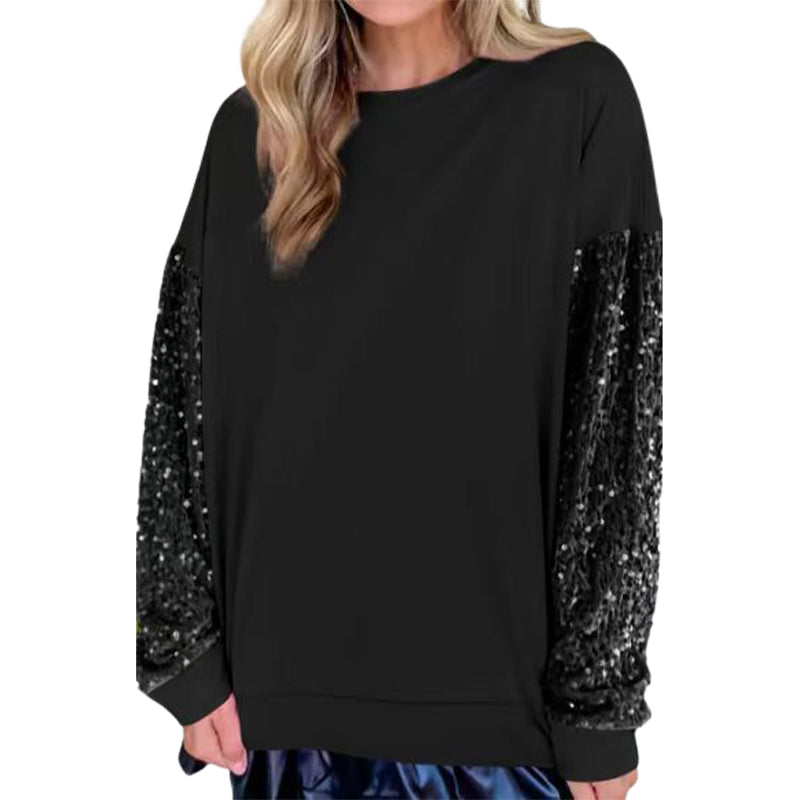 Women’s Loose Fit Sequin Sweatshirt