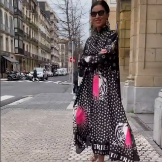 Starburst Tiger Maxi Dress