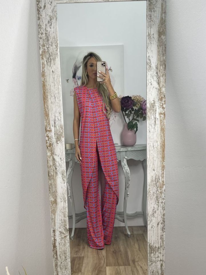 Abstract Printed Comfy Suit For Women