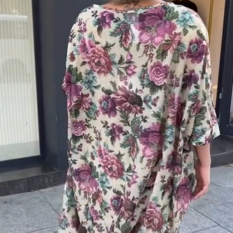 Women's Elegant Loose Floral Dress