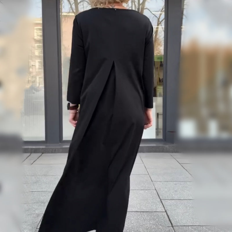 Women’s Slouchy Long Sleeve Large Swing Dress